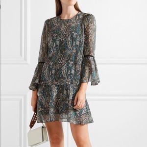 Veronica Beard Denver Paisley Silk Mini Dress